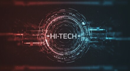 Obraz premium Hi-Tech Visual: A captivating graphic with a striking 