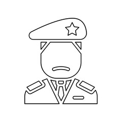 General icon in line style