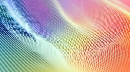 A Colorful Wavy Abstract Background with a Dot Matrix Effect