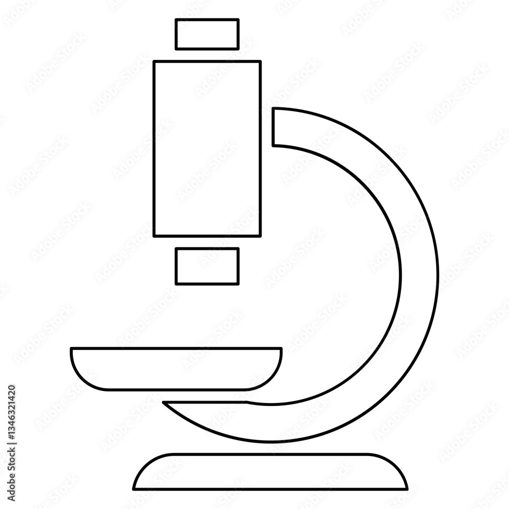 Poster lab icon in line style