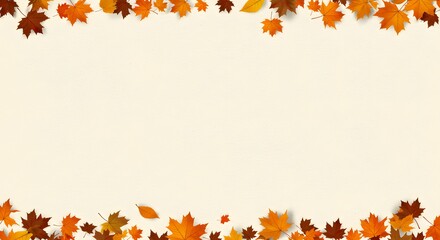 autumn leaves frame