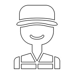 Cleaner icon in line style