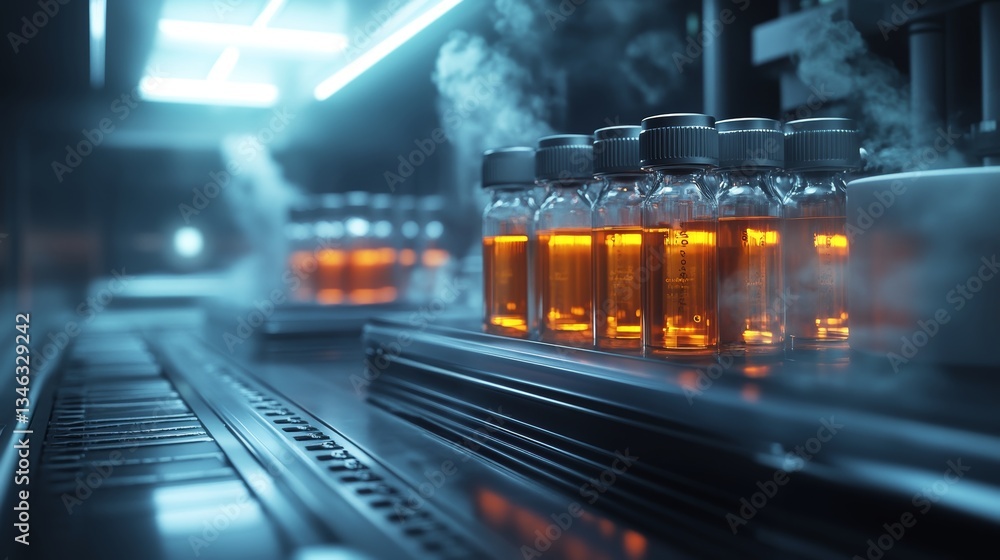 Poster vials stored in a temperature controlled environment, highlighting the importance of maintaining spe