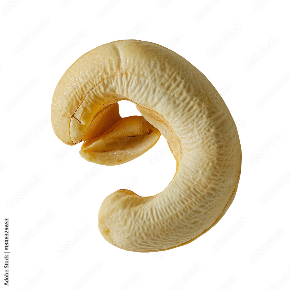 Fototapete generative ai has produced an image of cashew nuts isolated on a transparent background