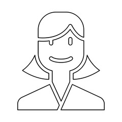 Patient icon in line style