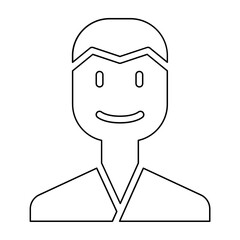 Patient icon in line style