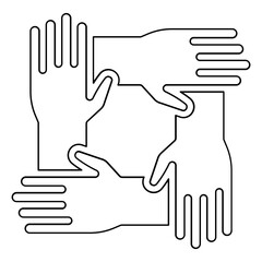 Unity icon in line style