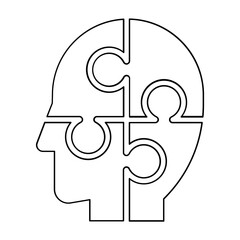 Recruitment icon in line style