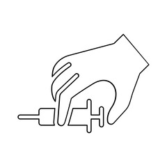 Injection icon in line style