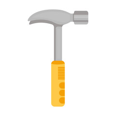 A vector illustration of a hammer, perfect for DIY, construction, or repair themes.