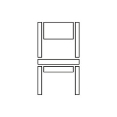 Chair icon in line style