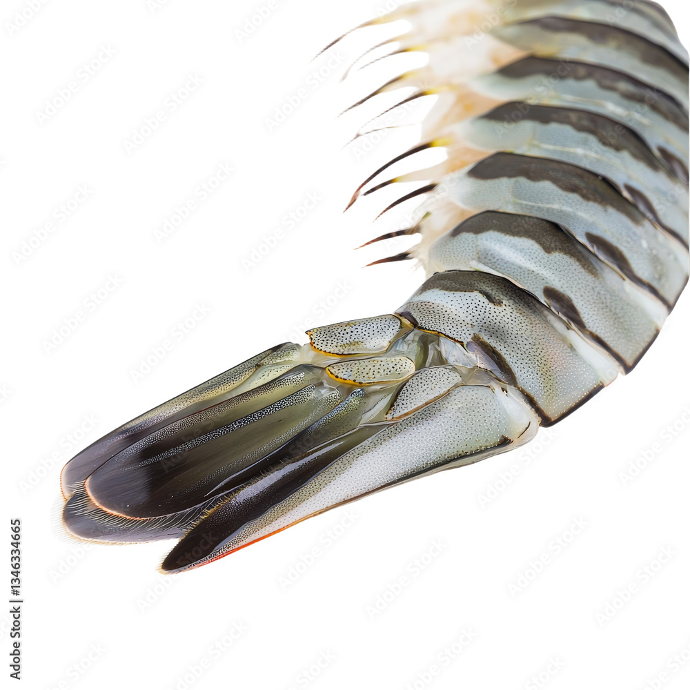 Aufkleber An image generated by AI featuring cooked shrimp on a transparent background