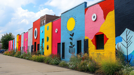 Fototapeta premium elegant residential art colorful