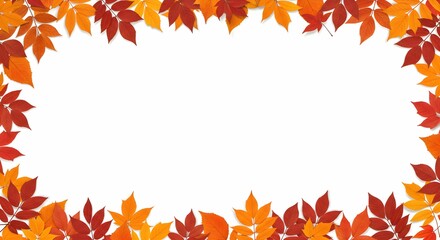 autumn leaves frame