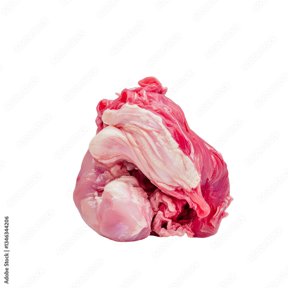 Poster Raw chicken breast is shown alone on a transparent background and was created using Generative Ai
