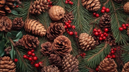 Fototapeta premium TexturesBackgrounds Warm Floral View High Detail Festive