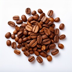 coffee beans on white background