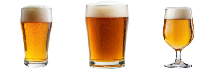 A transparent background isolates a glass of beer in this image produced by Generative Ai