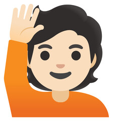Person Raising Hand
