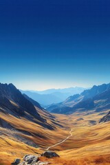 Naklejka premium Mountain banner