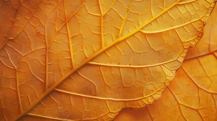 Generic Autumn Leaf Scene Orange Hues Resolution Detail