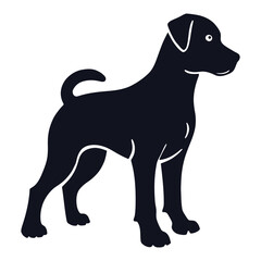 Baby Dog silhouette vector