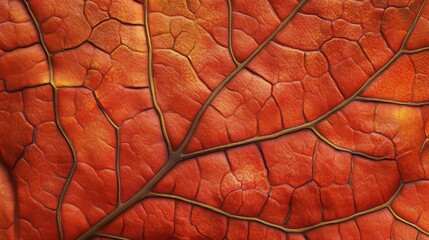 Nature Autumn Leaf Scene Detail Warm Rich Orange Resolution