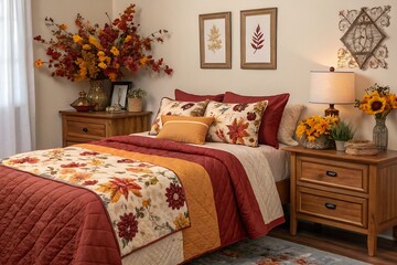 Modern bedroom interior - stock photo