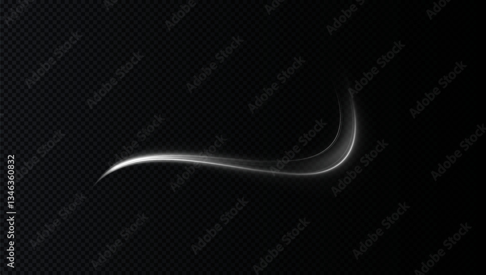 Poster bright circular light frame with glowing particles and spiral motion. abstract vector design featuri