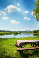 Obraz premium Picnic table banner
