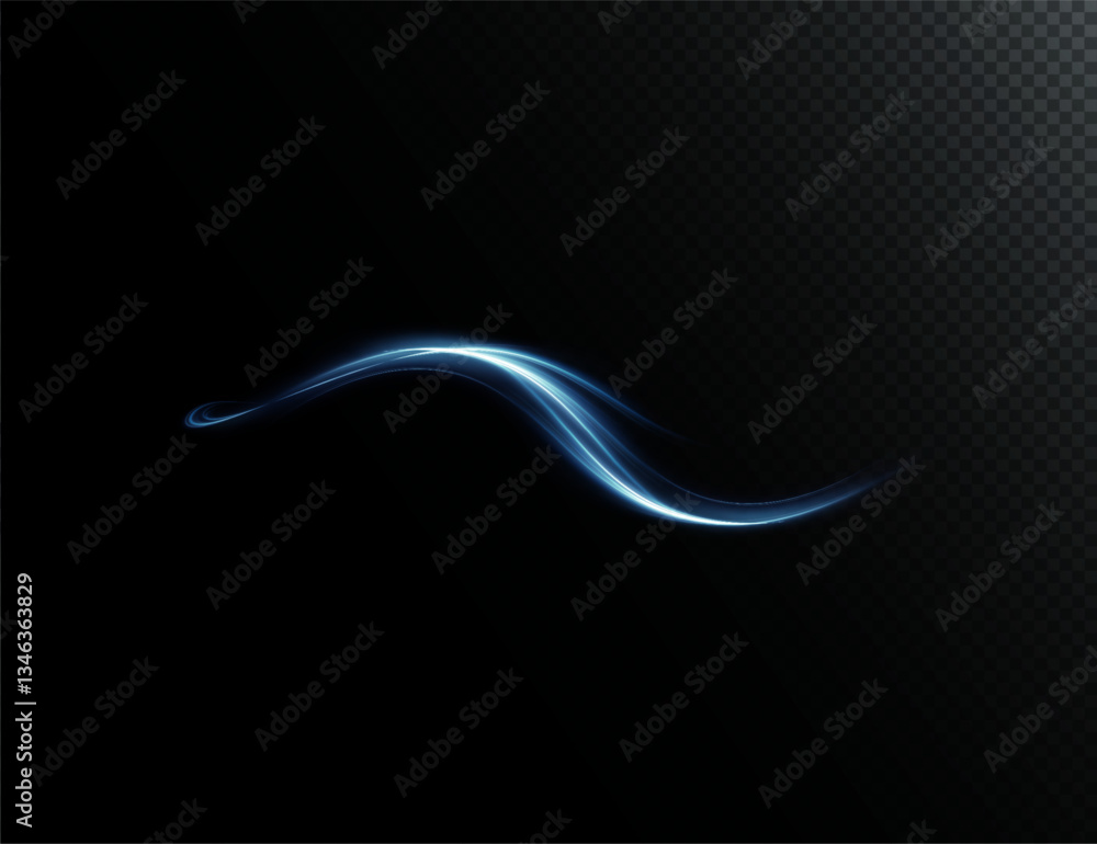 Aufkleber modern abstract vector background with glowing neon lines, sparkles, and flare effects. blue and bla