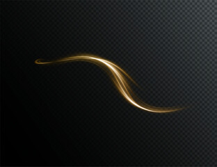 Futuristic gold neon wave with glowing beams, flowing energy, and fractal patterns. Perfect for AI-inspired designs, cyber space, dynamic backgrounds, and abstract tech wallpapers. Vector illustration