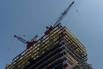 Fototapeta premium Skyscraper construction.