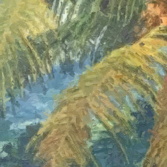 Various oil paintings of flowers, roses, peonies, chrysanthemums, birds, landscapes, and beautiful fish