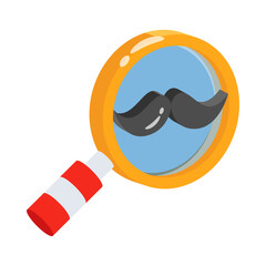 Have a look at this 3d style icon of fake moustache prank