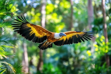 Fototapeta premium Beautiful vulture banner