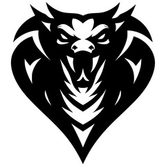 Snake logo silhouette