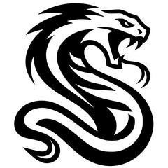 Snake logo silhouette