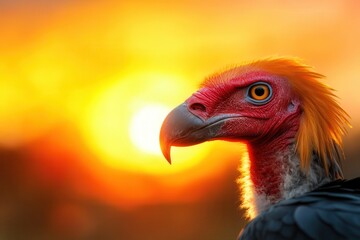 Fototapeta premium Beautiful vulture banner