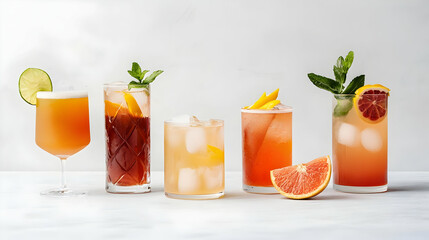Assortment Of Refreshing Summer Cocktails