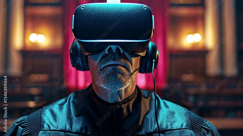 Poster virtual reality transforms the judicial experience for judges in a modern trial setting