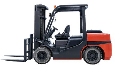 Red And Black Forklift Truck