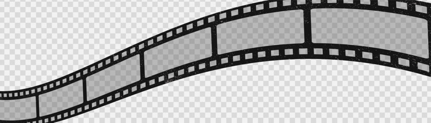 Old retro tape film video movies, Grunge vintage film strip for photo video filming, Vector illustration.