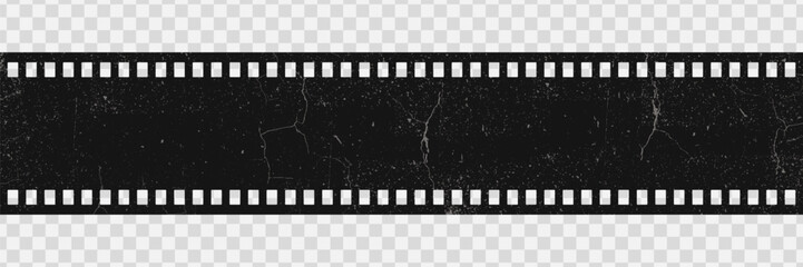 Old retro tape film video movies, Grunge vintage film strip for photo video filming, Vector illustration.