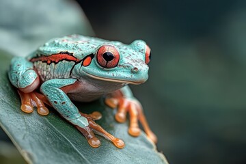 Obraz premium Small frog banner