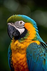 Fototapeta premium there are many colored pencils in a red cup on a table