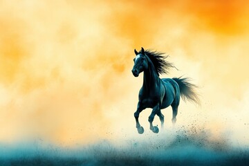 Obraz premium Horse banner