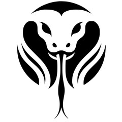 Snake logo silhouette