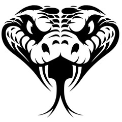 Snake face silhouette