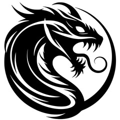 Snake symbol silhouette